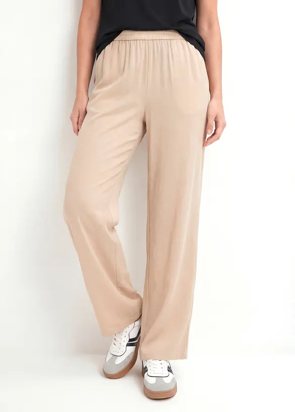 Palazzo-Hose aus softer Viskose, bonprix