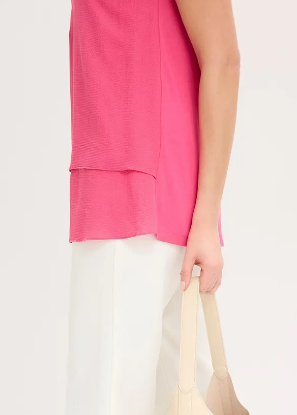 Top &agrave; encolure zipp&eacute;e, bonprix