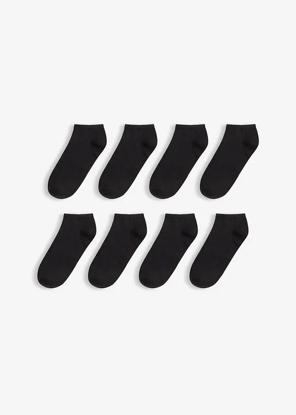 Sneakersocken mit Bio-Baumwolle (8er Pack), bonprix