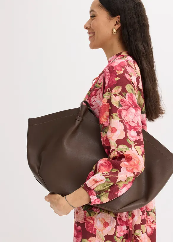 Midikleid aus flie&szlig;endem Viskose-Mix, bonprix