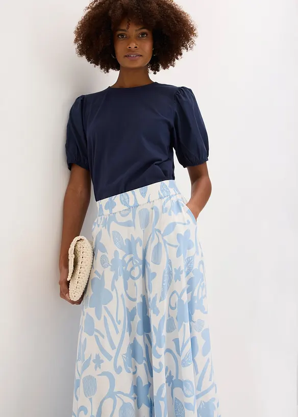 Maxirock aus flie&szlig;ender Viskose, bonprix