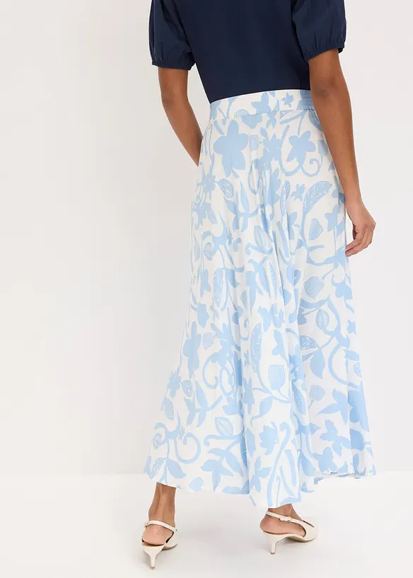 Maxirock aus flie&szlig;ender Viskose, bonprix