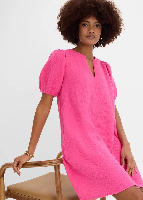 Kurzes Kleid aus Musselin, bonprix