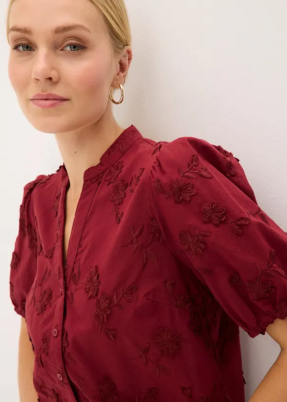 Chemisier manches courtes, 100% coton, bonprix