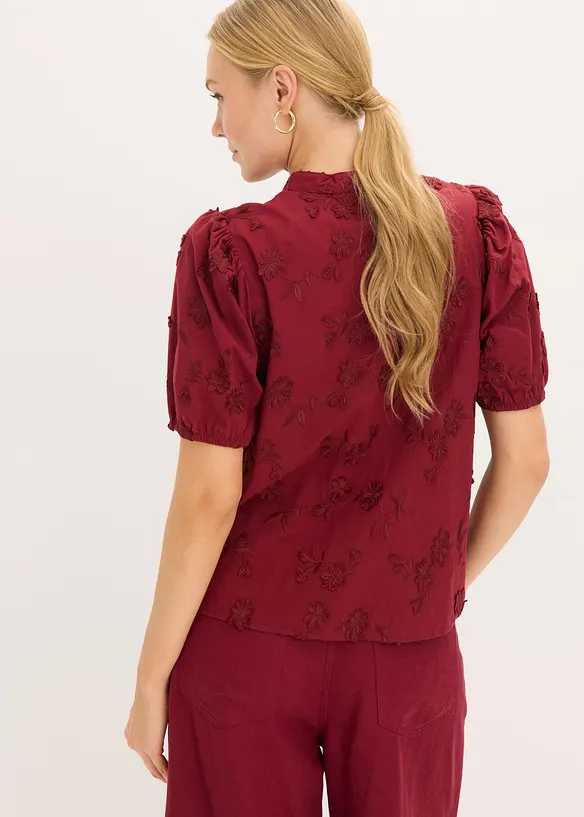 Chemisier manches courtes, 100% coton, bonprix