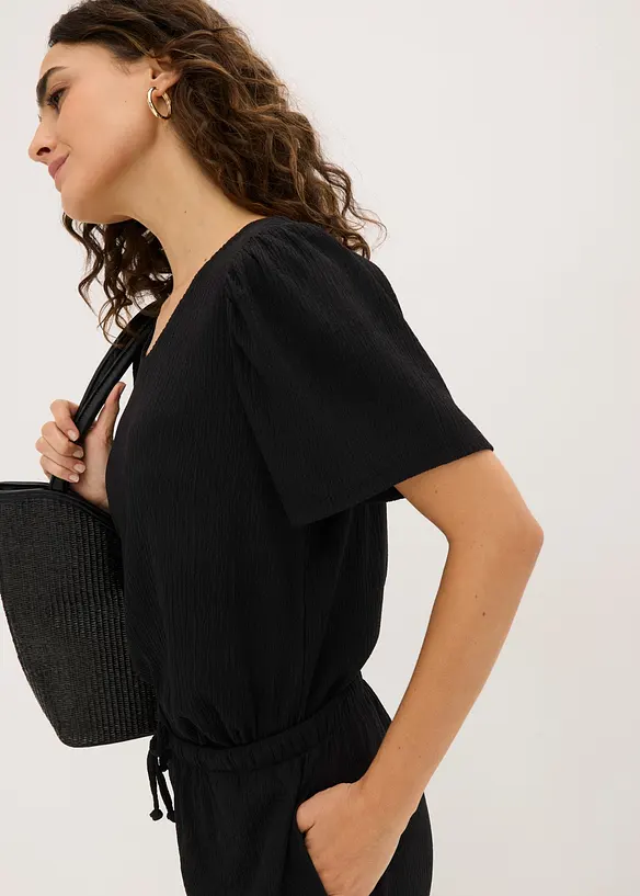 Shirt aus strukturiertem Cr&ecirc;pe, bonprix