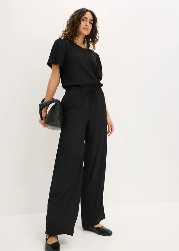 Shirt aus strukturiertem Cr&ecirc;pe, bonprix