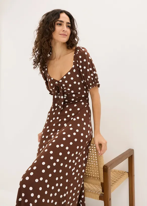 Robe midi en viscose extensible, bonprix