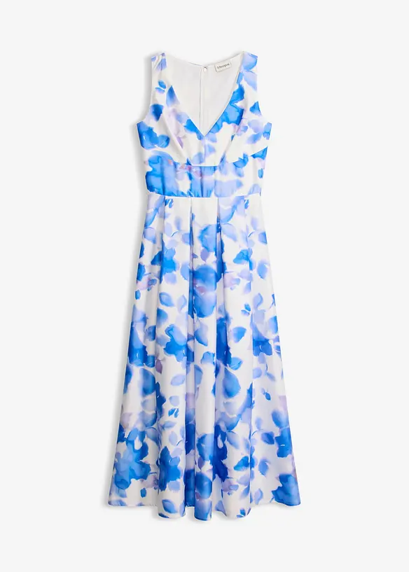 Robe longue en satin brillant, bonprix