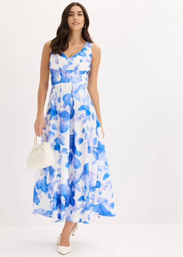 Robe longue en satin brillant, bonprix