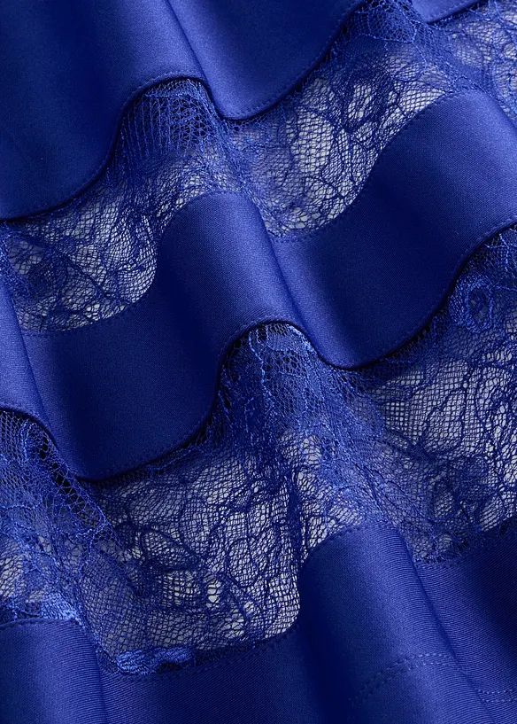 Robe col Bardot avec dentelle, bonprix