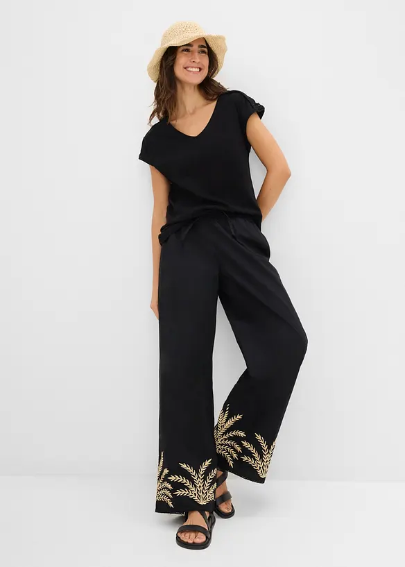 Shirt mit H&auml;keleins&auml;tzen, bonprix