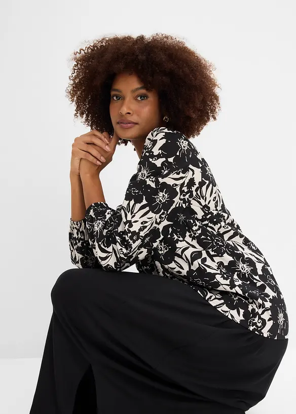 Blouse &agrave; rubans de dentelle, bonprix