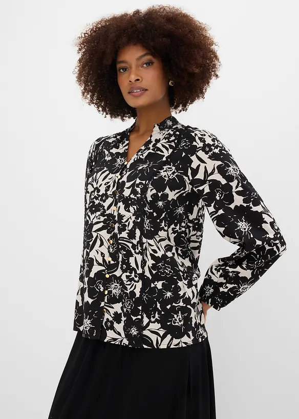 Blouse &agrave; rubans de dentelle, bonprix