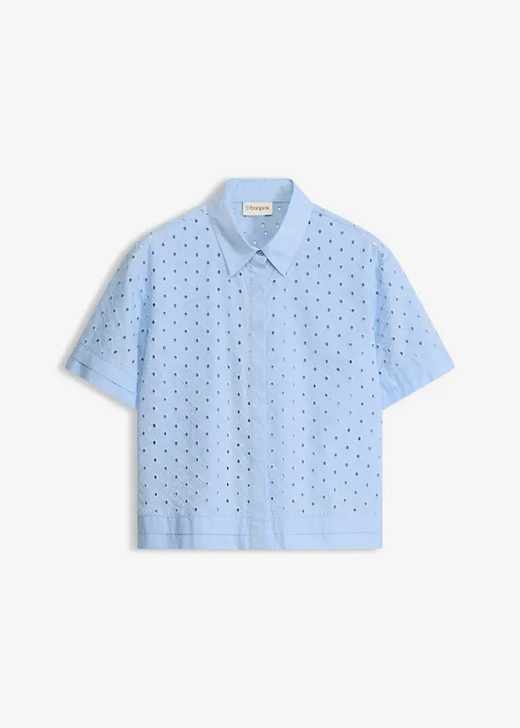 Chemisier &agrave; broderies anglaises, bonprix