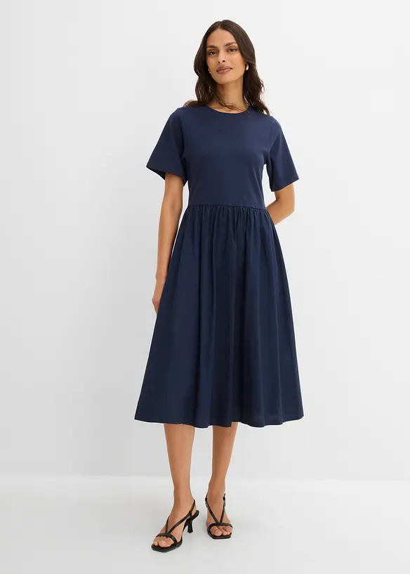 Robe midi 100% coton, bonprix