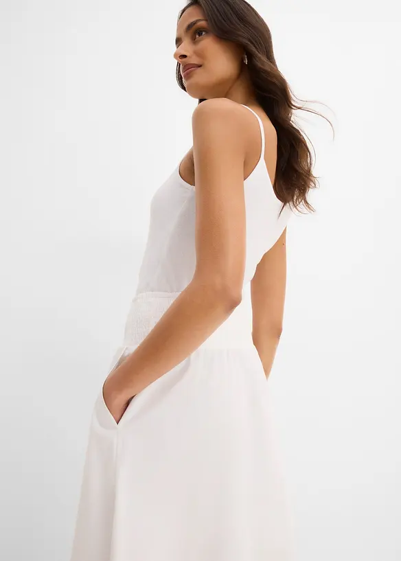 Jupe midi 100% coton, bonprix