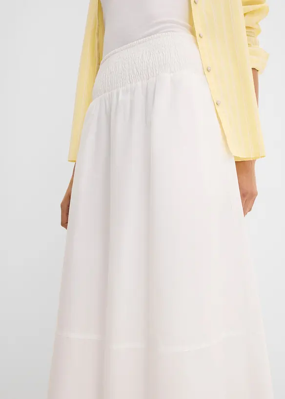 Jupe midi 100% coton, bonprix