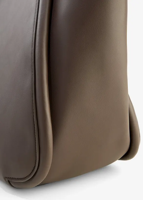 Cabas &agrave; passepoil rond et grande poche int&eacute;rieure, bonprix