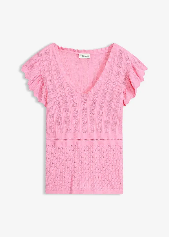Strickshirt aus softem Viskose-Mix, bonprix