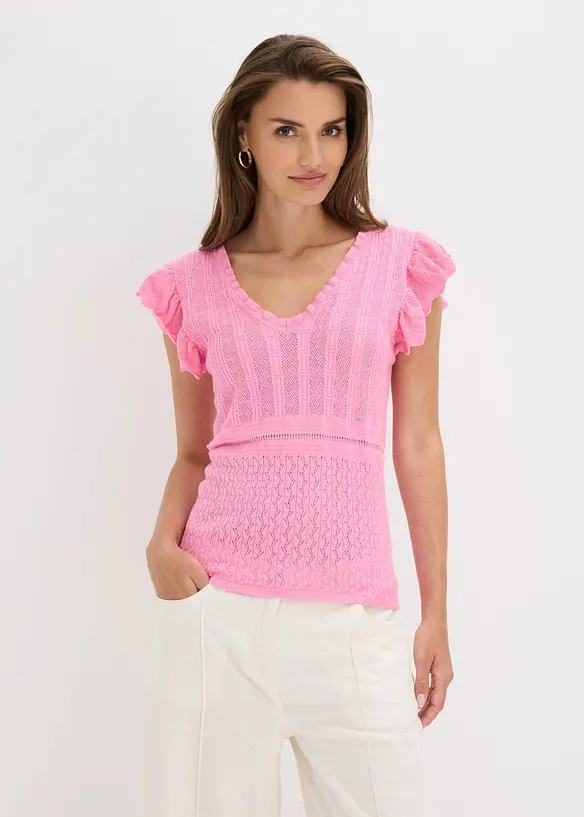 Strickshirt aus softem Viskose-Mix, bonprix