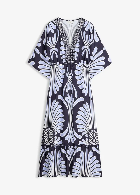Maxikleid aus flie&szlig;ender Viskose, bonprix