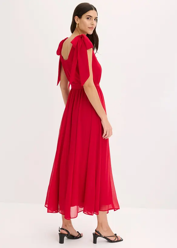 Chiffonkleid mit Schleifendetails, bonprix