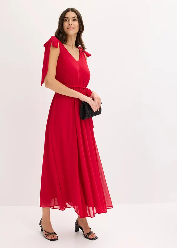 Chiffonkleid mit Schleifendetails, bonprix