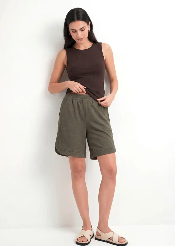 Weite Sweat-Shorts  aus Baumwoll-Mix, bonprix
