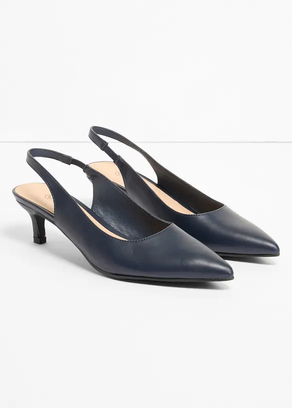 Slingpumps mit schmalem Absatz, bonprix