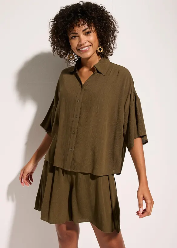 Chemisier court de plage en viscose fluide, bonprix