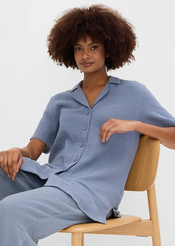 Chemisier en gaze de coton, bonprix