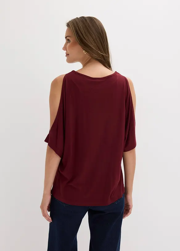 Cold-Shoulder-Shirt aus Viskose, bonprix