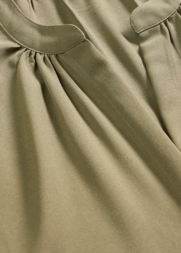 Chemisier manches courtes &agrave; boutonnage invisible, bonprix