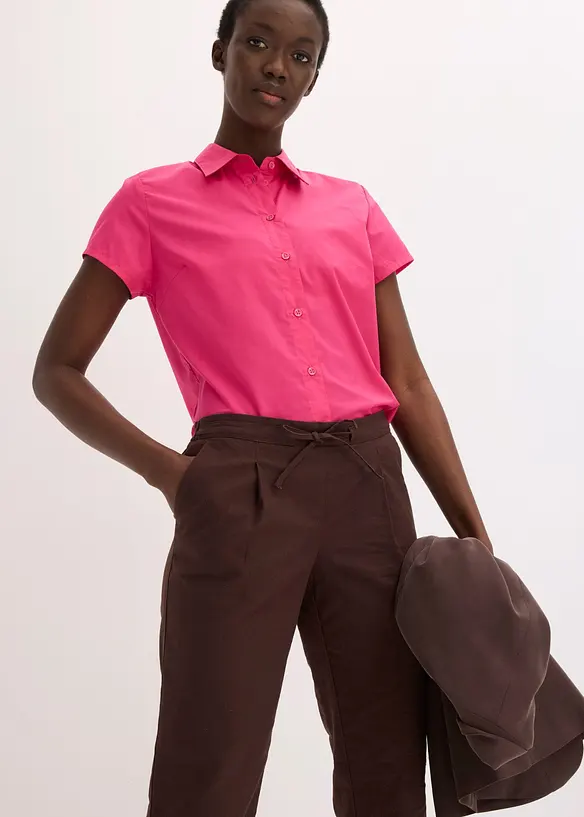 Pantalon en lin m&eacute;lang&eacute;, bonprix