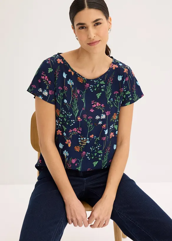 Blouse manches courtes, bonprix