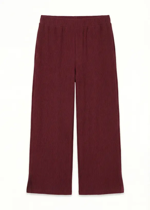 Jersey-Hose aus Rippe mit Bequembund, bonprix