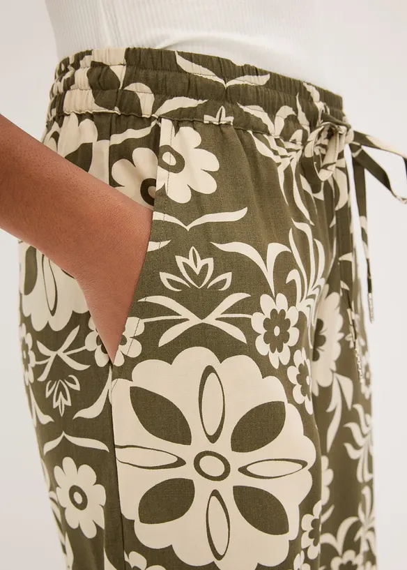 Marlenehose aus flie&szlig;ender Viskose, bonprix