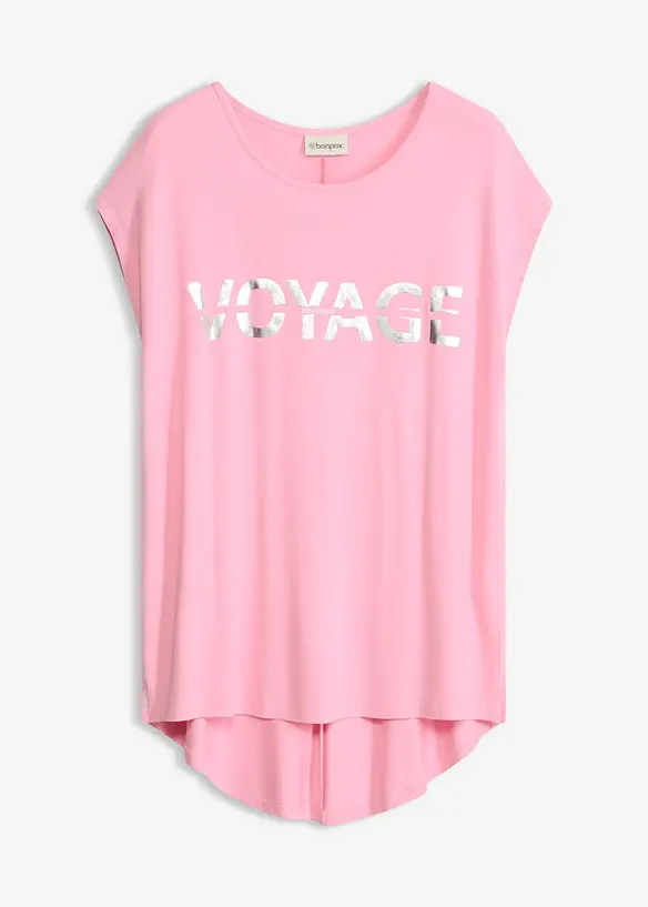 T-shirt long en viscose extensible, bonprix