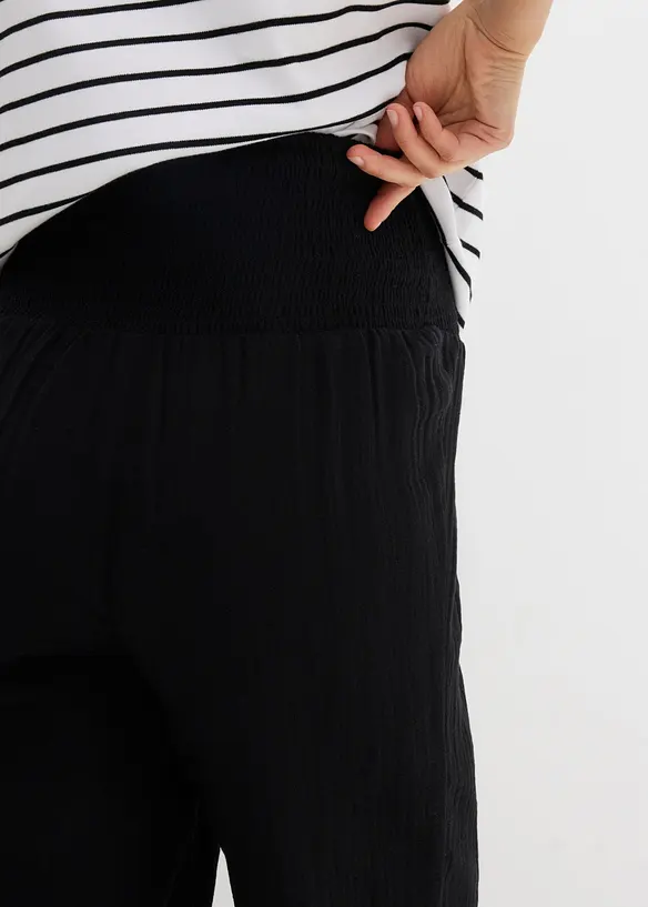 Pantalon de grossesse 2en1, 100% gaze de coton, bonprix