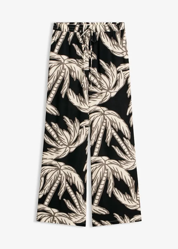 Pantalon large en viscose fluide, bonprix