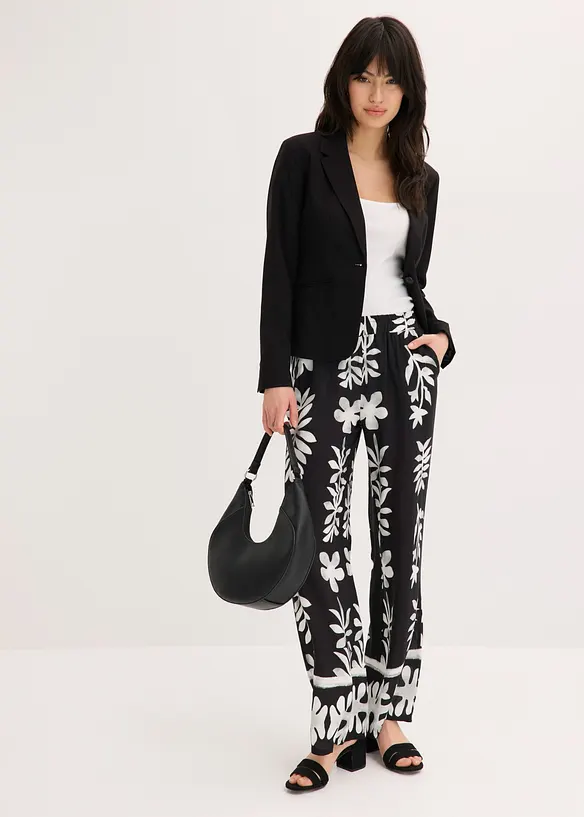 bedruckte Hose aus flie&szlig;ender Viskose, bonprix