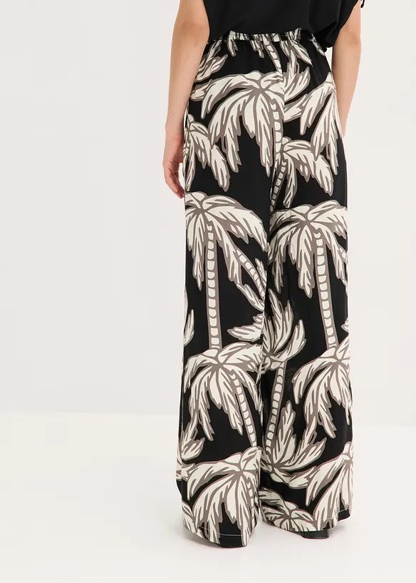 Pantalon large en viscose fluide, bonprix