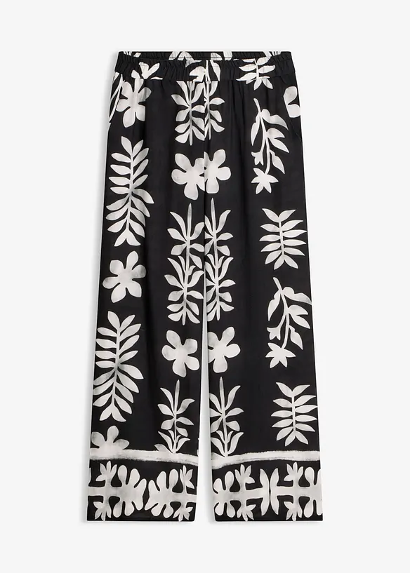 bedruckte Hose aus flie&szlig;ender Viskose, bonprix