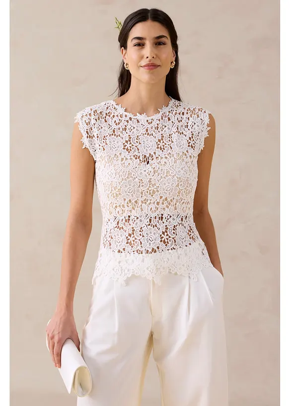 Top en dentelle, bonprix