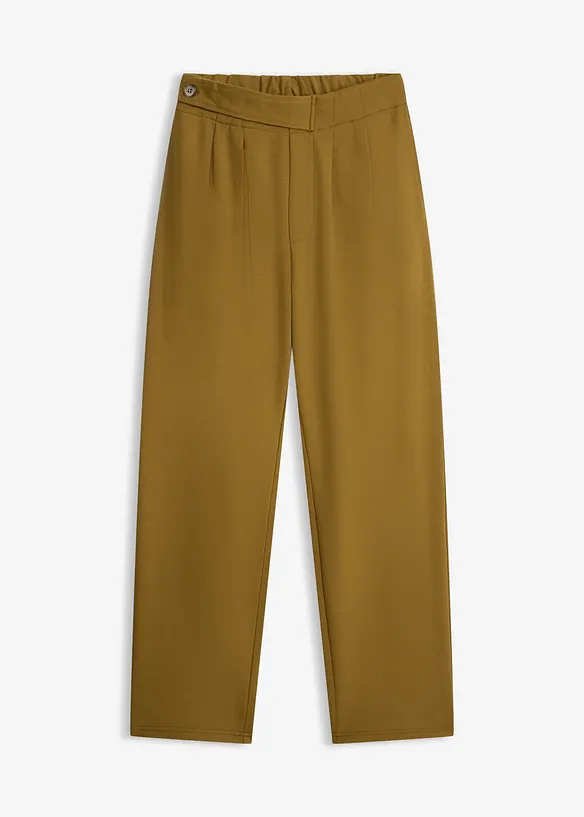 Pantalon barrel &agrave; pinces, bonprix