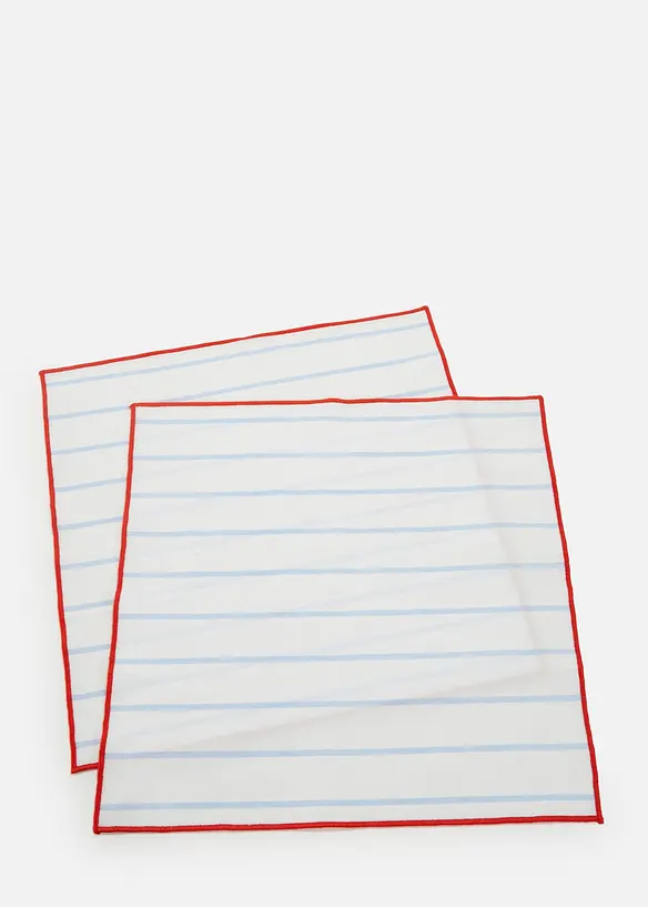 Lot de 2&nbsp;serviettes en tissu, bonprix