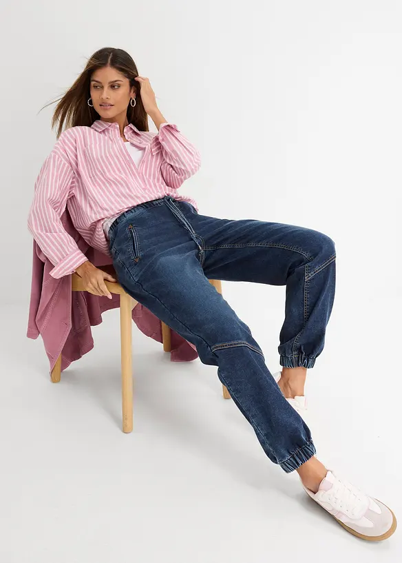 Jogg Jeans Mid Waist, stretch, bonprix
