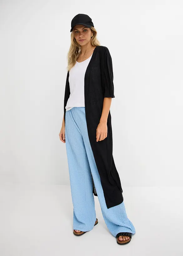 Strickmantel in Leinen-Optik, bonprix