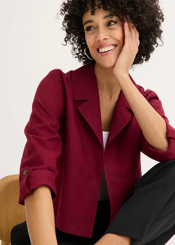 Veste en lin et coton, bonprix